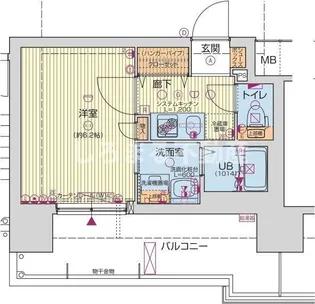 LUXE難波EAST【2階】の間取り