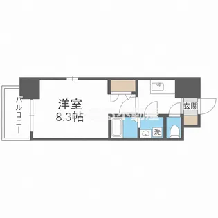 エスリードレジデンス弁天町グランデ【3階】の間取り