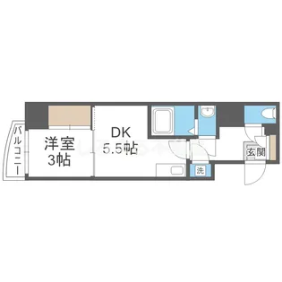 SERENiTE本町reflet【11階】の間取り