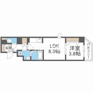 CITY PAL CREST TANIMACHI【4階】の間取り