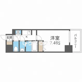 アーバネックス大阪城WEST【7階】の間取り