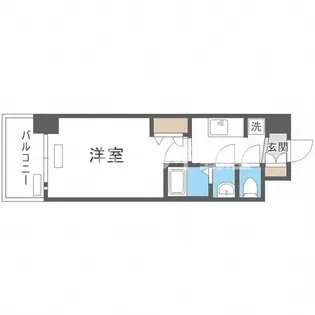 プレサンス堺筋本町センティス【5階】の間取り