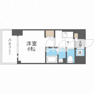 エスリード難波ザ・アーク【919号室】の間取り