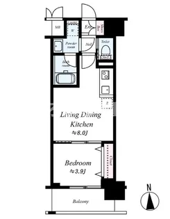レオンコンフォート本町東Ⅲ【12階】の間取り