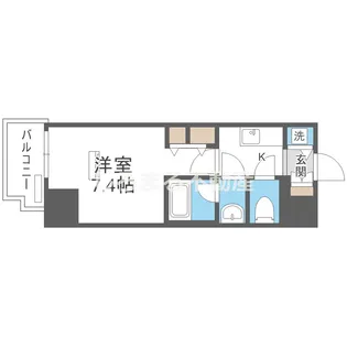 レオンコンフォート北浜【11階】の間取り