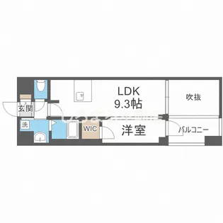 プレサンス堺筋本町ディスティニー【608号室】の間取り