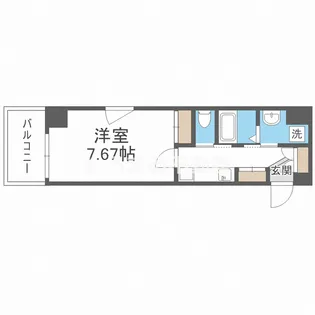 プレジール靭公園【3階】の間取り