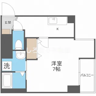 コンフォータブル阿波座【8階】の間取り