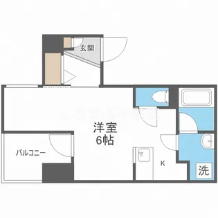 ALEX KITAHORIE【505号室】の間取り