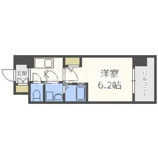 エスリード梅田グレイス【4階】の間取り