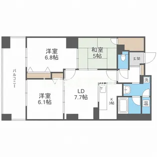 樹樹ガーデン【11階】の間取り