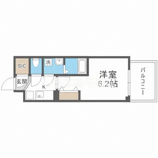 ワールドアイ梅田WEST【11階】の間取り