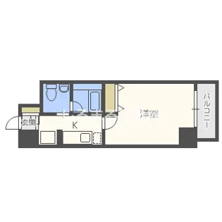 ヒルズ夕陽丘【10階】の間取り