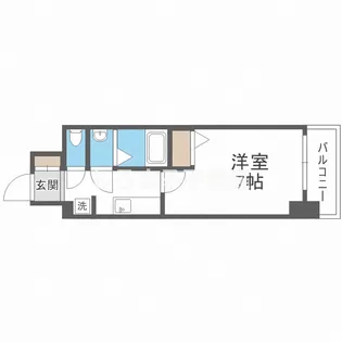 アプリーレ西本町【1204号室】の間取り