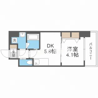 スプランディッド安土町【10階】の間取り