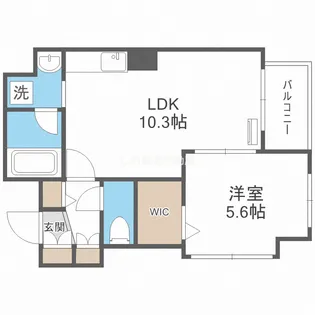 M.hills西本町【201号室】の間取り