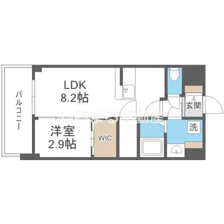 セレニテ天六ミラク【1105号室】の間取り