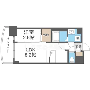 セレニテ天六ミラク【1004号室】の間取り