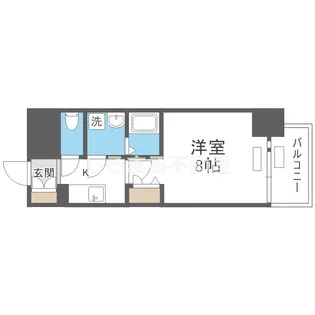 プレサンス大阪福島シエル【11階】の間取り