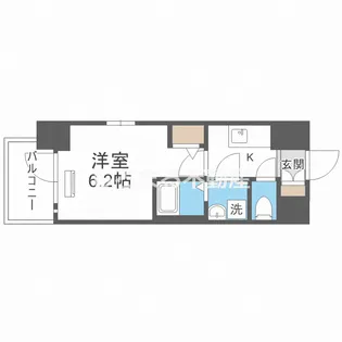 エスリード弁天町クレール【7階】の間取り