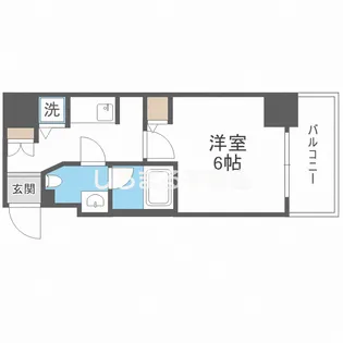 プライマル靱本町【10階】の間取り