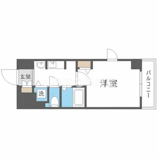 プレサンス堺筋本町フィリア【4階】の間取り