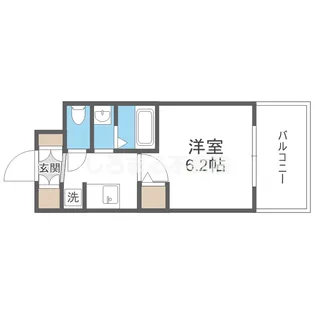 エステムコート難波Ⅶビヨンド【3階】の間取り