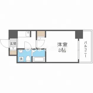 セレニテ北久宝寺【901号室】の間取り