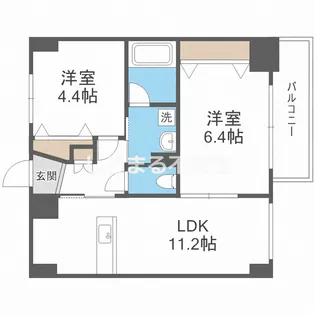 サムティ難波グレイス【12階】の間取り