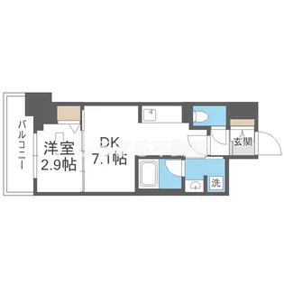 アーバネックス天満橋Front【12階】の間取り