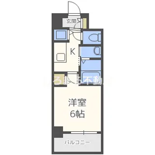 LiveCasa本町【503号室】の間取り