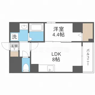 ローズコーポ堺筋本町【10階】の間取り