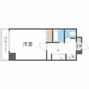 ロイヤルキャッスル【602号室】の間取り