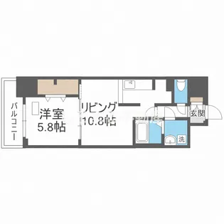 フォーリアライズ本町レクス【9階】の間取り