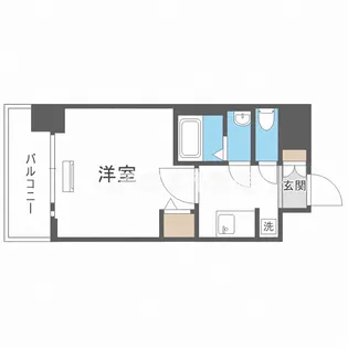 プランドール江戸堀レジデンス【6階】の間取り