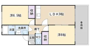 チェルト尾末【1階】の間取り