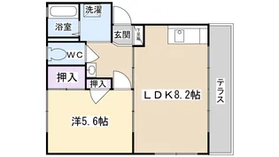 フレグランス ナガイ【101号室】の間取り