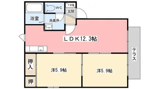 デゼージョ【103号室】の間取り