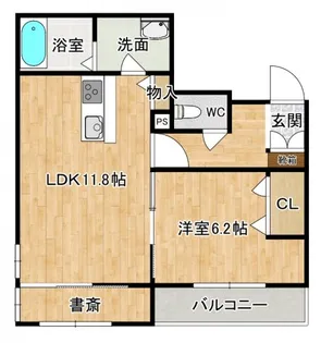 ラックメゾン【203号室】の間取り