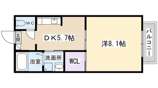 グランシード【102号室】の間取り