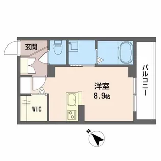京町エンジェルII【202号室】の間取り