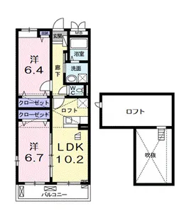 Riria Ⅶ6【3階】の間取り