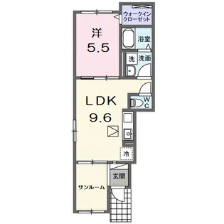 クルール M【1階】の間取り