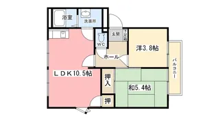 アーバンパレス3番館【206号室】の間取り