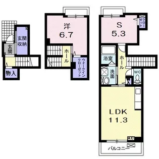 アヴニール・セカンド【2階】の間取り