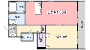 ウナ カスカータⅠ【101号室】の間取り