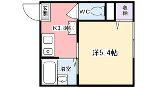 アサイハイツ【203号室】の間取り