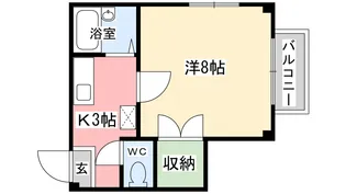 WINS 弐番館【1階】の間取り