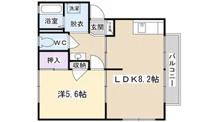 フレグランス ナガイ【201号室】の間取り