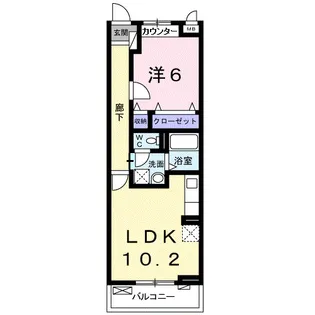 フォレストパーク・九番館【3階】の間取り